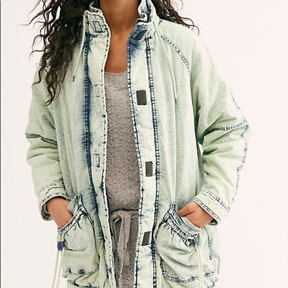 NWT Free People Denim Parka jacket